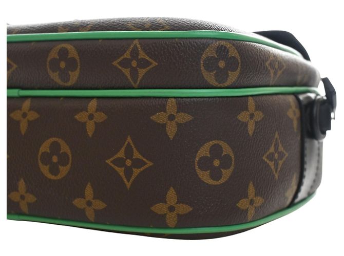 Borsa a tracolla Louis Vuitton Monogram Macassar S Lock marrone - vista 10