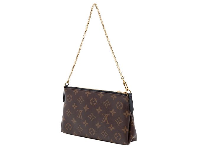 Clutch e borsa Louis Vuitton Monogram Pallas nera Nero - vista 2