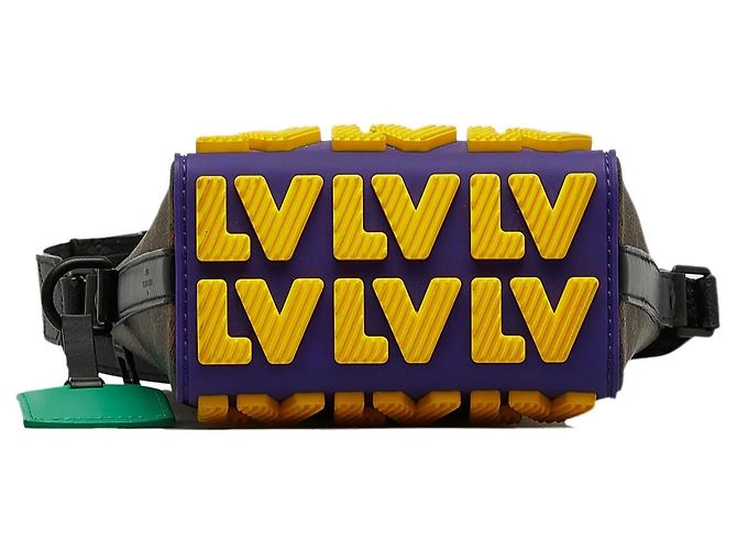 Borsa a tracolla Louis Vuitton Monogram LV Rubber Cruiser marrone - vista 4