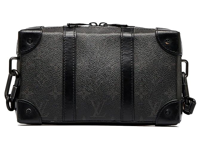 Portafoglio Crossbody Soft Trunk Louis Vuitton Monogram Eclipse Nero - vista 3