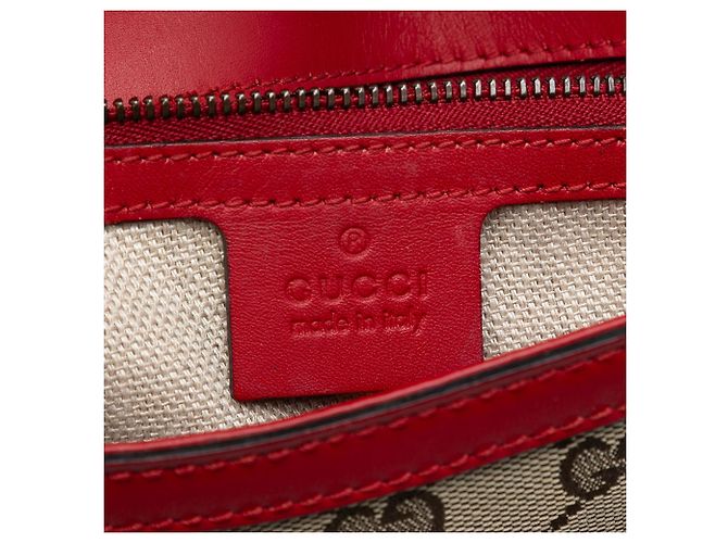 Borsa a tracolla Gucci Medium GG Canvas Lady Web marrone - vista 5