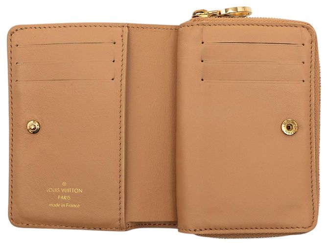 Braunes Louis Vuitton Monogram Embossed Lambskin Lou Coussin Portemonnaie - Ansicht 5