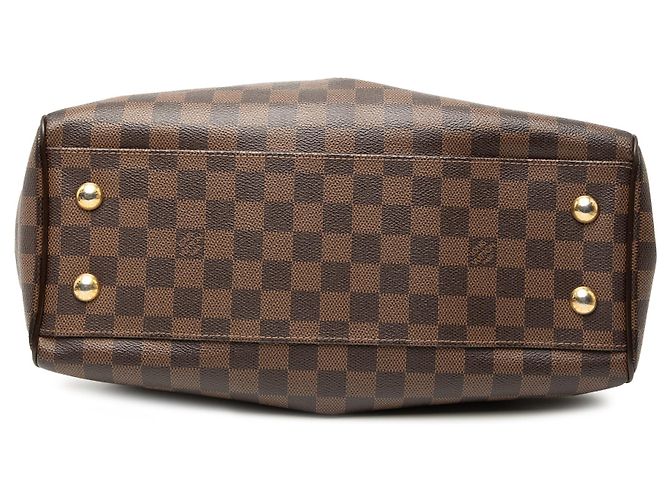 Borsa Louis Vuitton Damier Ebene Trevi PM marrone - vista 3