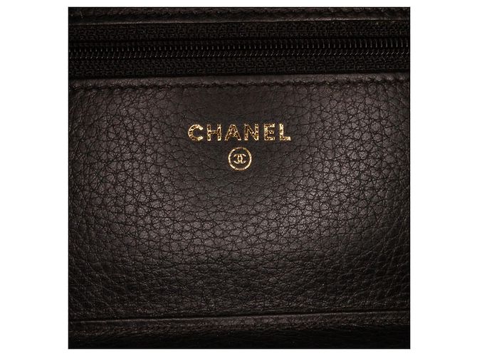 Borsa a tracolla Chanel Wallet on Chain in pelle borchiata nera Nero - vista 10
