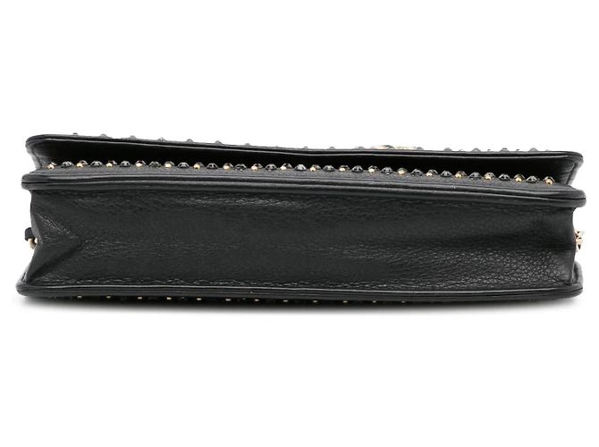 Borsa a tracolla Chanel Wallet on Chain in pelle borchiata nera Nero - vista 5