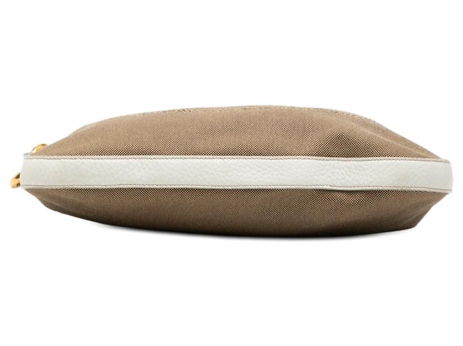 Bolso bandolera Prada Canvas Canapa Logo color Tan Camello - vista 3