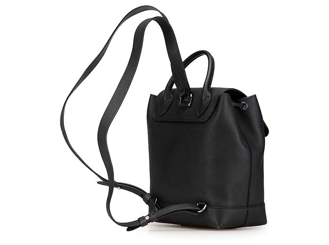 Zaino Louis Vuitton Taurillon Lockme nero - vista 2