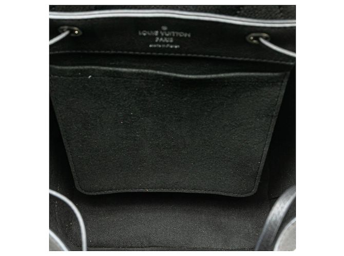 Zaino Louis Vuitton Taurillon Lockme nero - vista 4