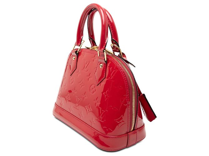 Borsa Louis Vuitton Monogram Vernis Alma BB Rossa Rosso - vista 2