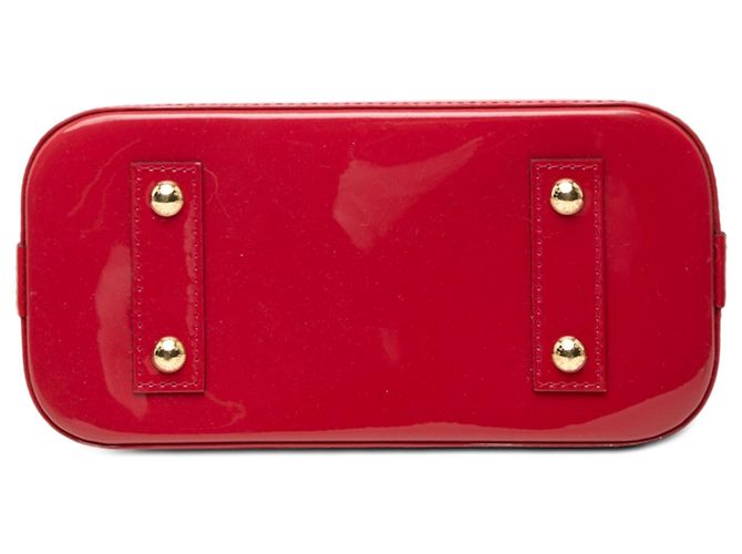 Borsa Louis Vuitton Monogram Vernis Alma BB Rossa Rosso - vista 3