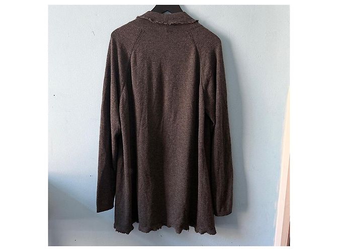 Dior Homme 13 FW Woll-Long-Cardigan Grau - Ansicht 2