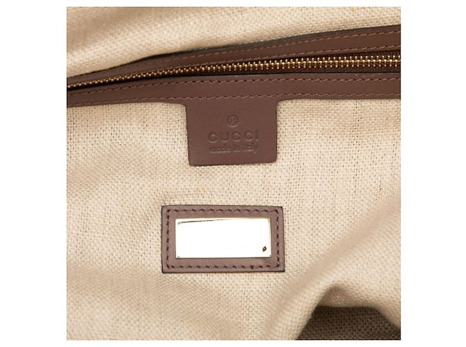 Tote in tela marrone Gucci Craft - vista 5