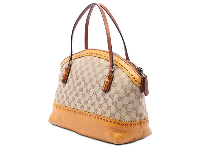 Borsa Gucci GG Canvas Laidback Crafty beige - vista 2