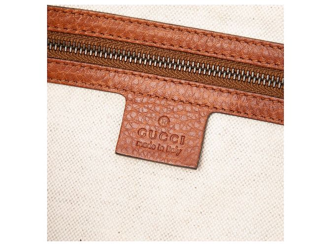 Borsa Gucci GG Canvas Laidback Crafty beige - vista 5
