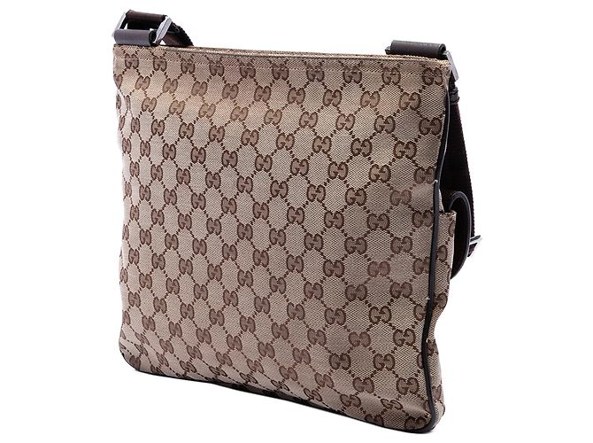 Borsa a tracolla Gucci GG Canvas beige - vista 2