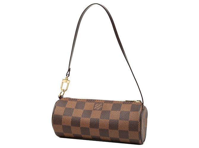 Borsa a mano pochette Papillon Louis Vuitton Damier Ebene marrone - vista 2
