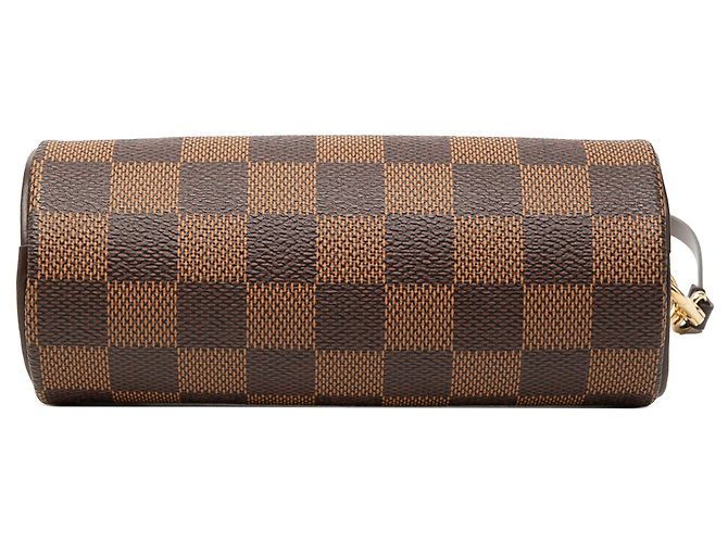 Borsa a mano pochette Papillon Louis Vuitton Damier Ebene marrone - vista 3