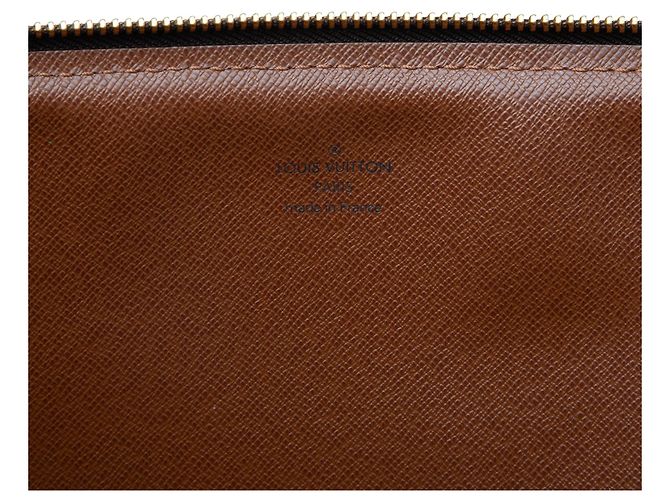Brown Louis Vuitton Monogram Poche Documents Portfolio Business Bag - view 5