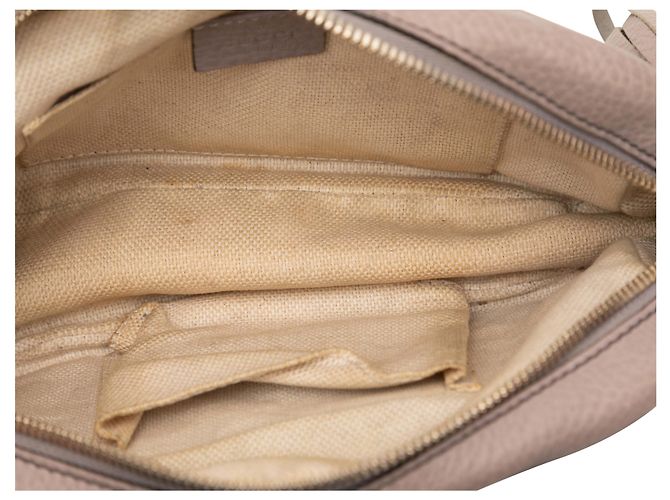 Borsa a tracolla Gucci Soho color viola chiaro Porpora - vista 4