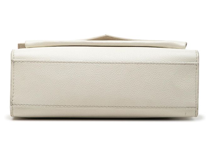 Twist Borsa a tracolla MyLockMe Chain BB in pelle di vitello morbida bianca Louis Vuitton Bianco - vista 3