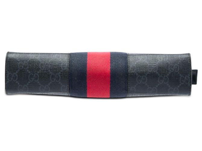 Clutch Gucci GG Supreme Web nera Nero - vista 3