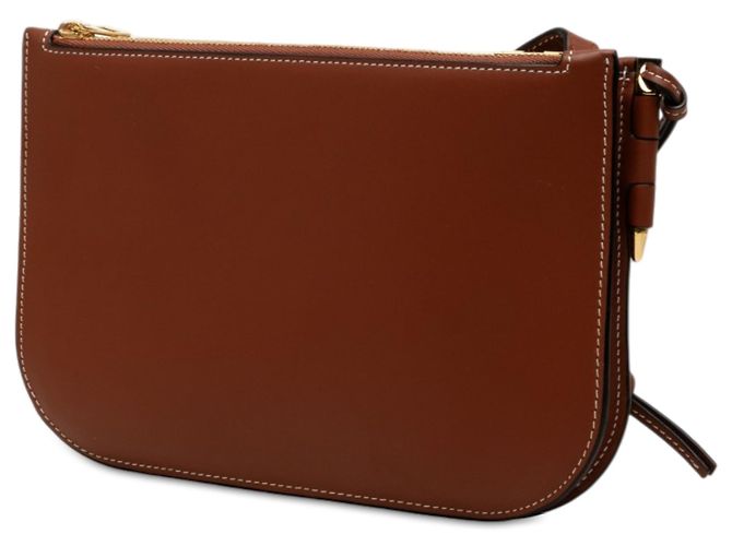 Borsa a tracolla LOEWE Gate in pelle marrone con doppia zip - vista 2