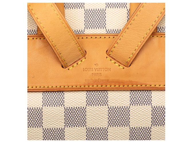 Weißer Louis Vuitton Damier Azur Sperone Rucksack - Ansicht 5