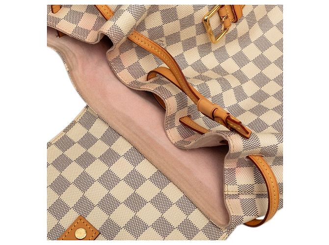 Weißer Louis Vuitton Damier Azur Sperone Rucksack - Ansicht 6