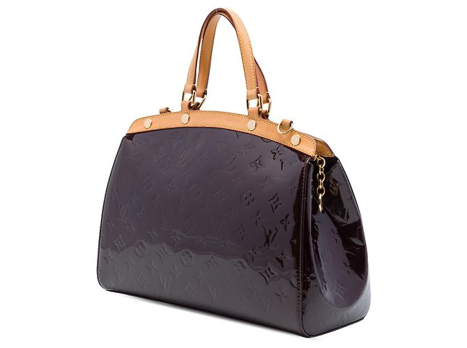 Borsa Louis Vuitton Monogram Vernis Brea MM Viola Porpora - vista 2