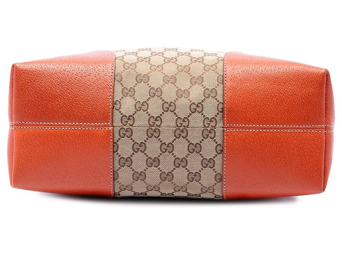 Orange Gucci Medium GG Canvas Bree Dome Tote - Ansicht 3