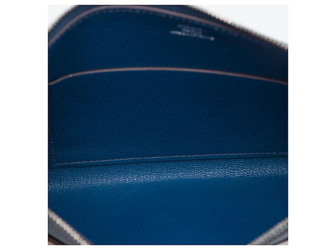Pochette Rooroo in Barenia ed Epsom marrone Hermès - vista 4