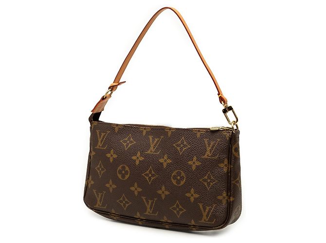 Borsa a tracolla Louis Vuitton Monogram Pochette Accessoires marrone - vista 2