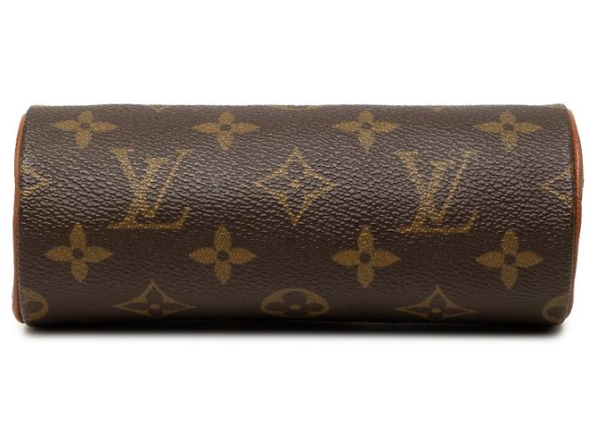 Braune Louis Vuitton Monogram Papillon Pochette Handtasche - Ansicht 3