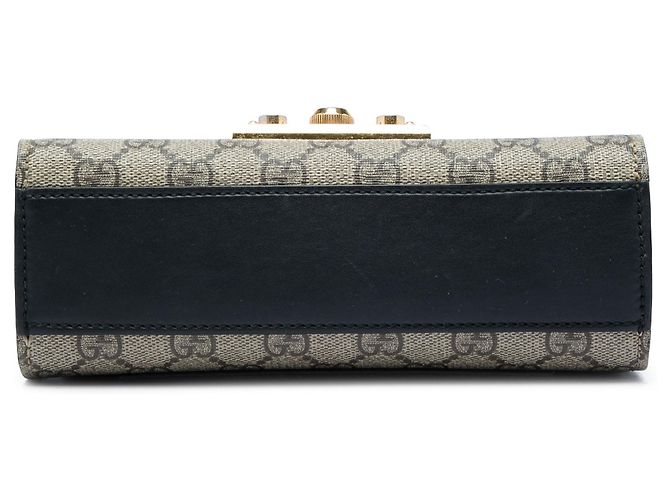 Padlock Borsa a tracolla Gucci Small GG Supreme con lucchetto beige - vista 3