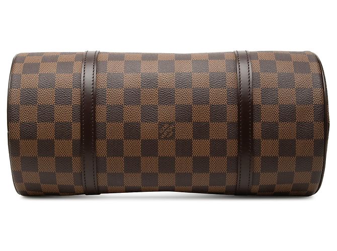 Borsa Louis Vuitton Damier Ebene Papillon 30 marrone - vista 3