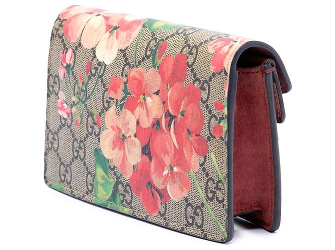 Dionysus Borsa a tracolla Gucci Mini GG Supreme Blooms beige - vista 2