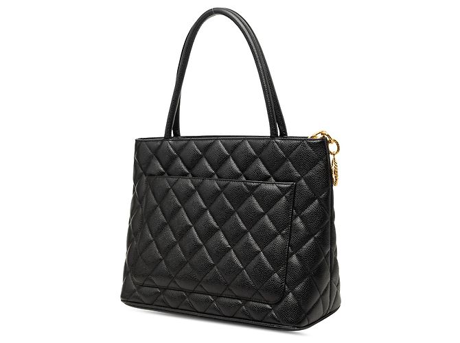 Tote Chanel Caviar Medallion nero - vista 2