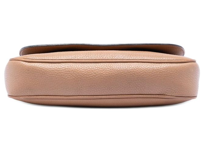 Borsa a tracolla Gucci Soho Chain Flap in pelle di vitello Medium marrone - vista 3