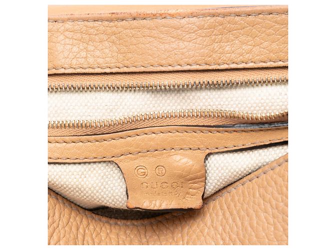 Borsa a tracolla Gucci Soho Chain Flap in pelle di vitello Medium marrone - vista 5
