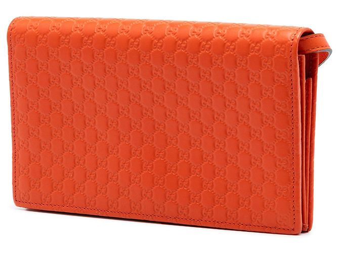 Portafoglio e borsa a tracolla Microguccissima arancione Gucci - vista 2