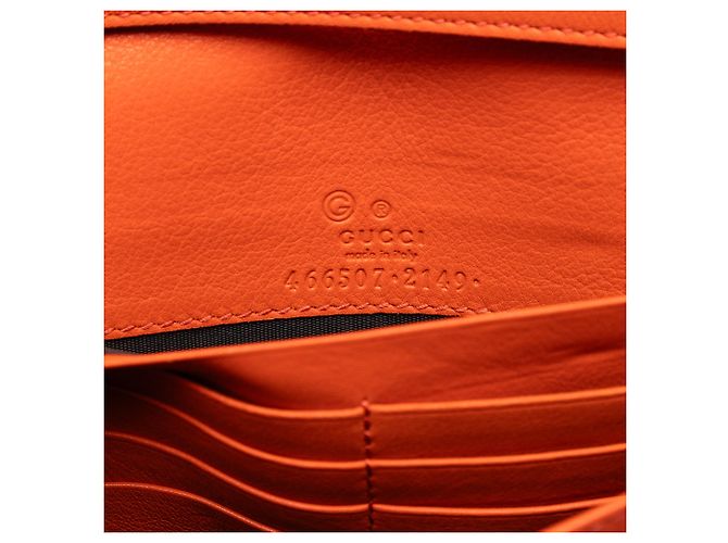 Portafoglio e borsa a tracolla Microguccissima arancione Gucci - vista 5