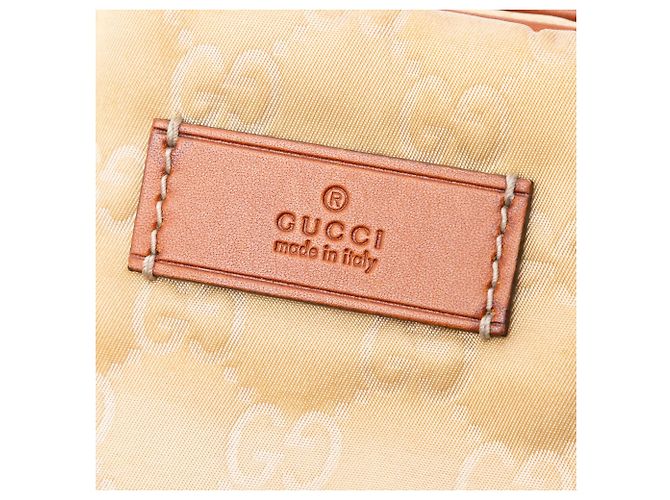 Borsa da viaggio Gucci GG Nylon Web beige - vista 5