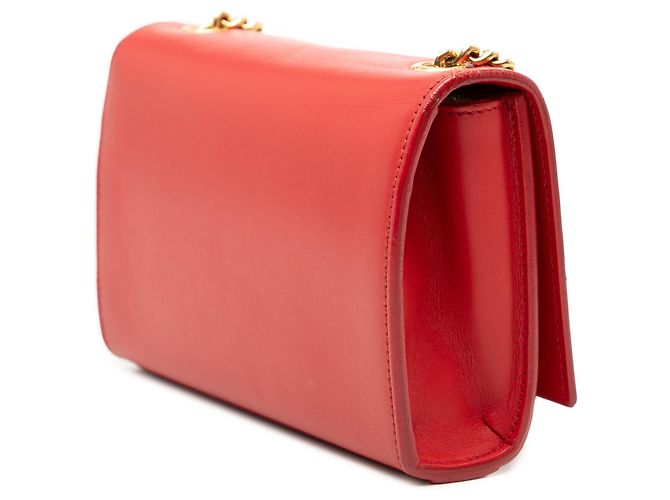Borsa a tracolla Kate Small in pelle di vitello liscia con monogramma rosso Saint Laurent - vista 2