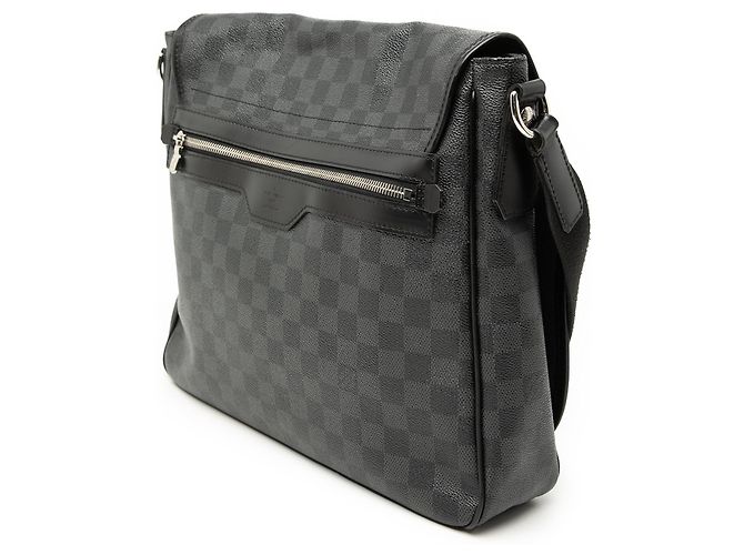Borsa a tracolla Louis Vuitton Damier Graphite Daniel MM nera Nero - vista 2