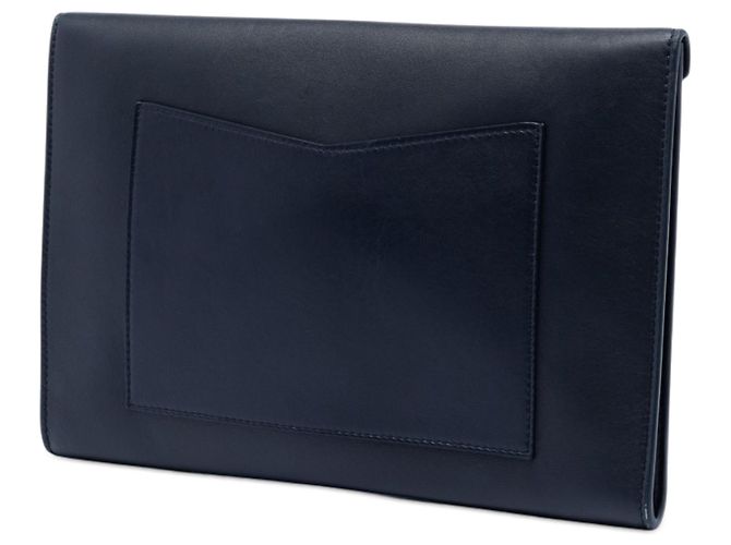 Clutch envelope Airlines in agnello blu Chanel - vista 2