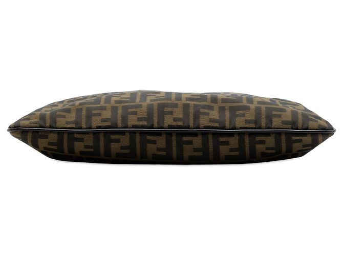 Borsa a tracolla Fendi Zucca Canvas marrone - vista 3