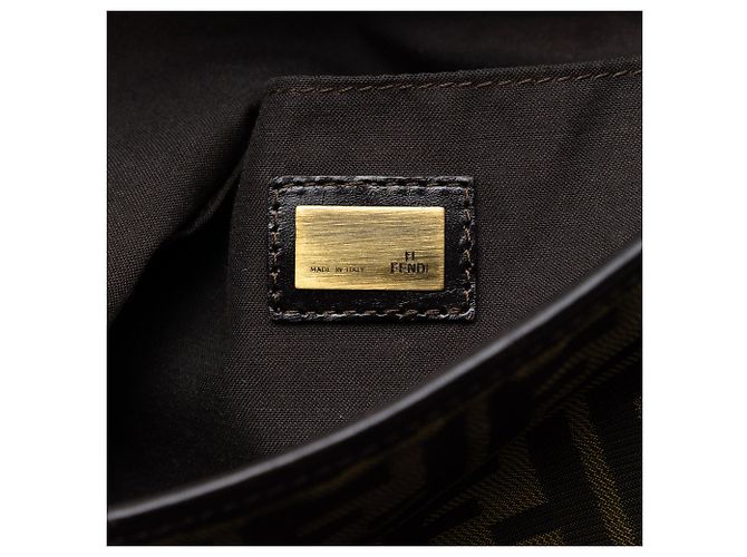 Borsa a tracolla Fendi Zucca Canvas marrone - vista 5