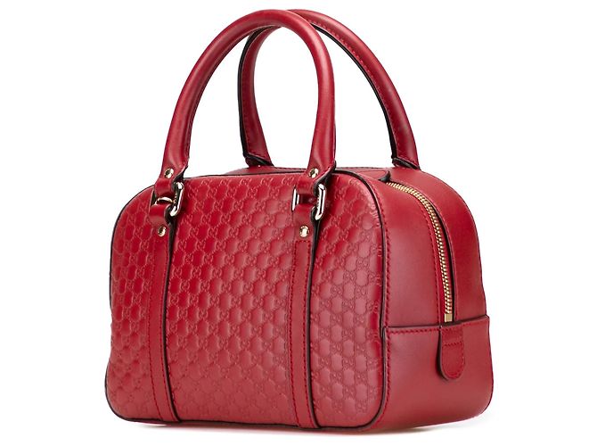 Bamboo Borsa Microguccissima Bree Small rossa di Gucci Rosso - vista 2