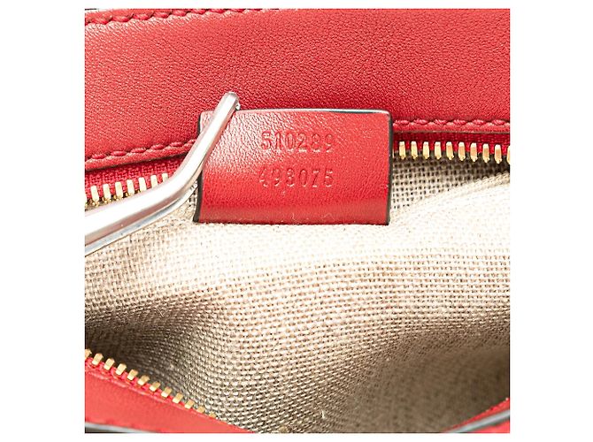 Bamboo Borsa Microguccissima Bree Small rossa di Gucci Rosso - vista 6