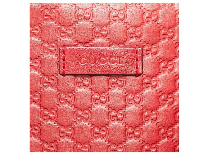 Bamboo Borsa Microguccissima Bree Small rossa di Gucci Rosso - vista 8